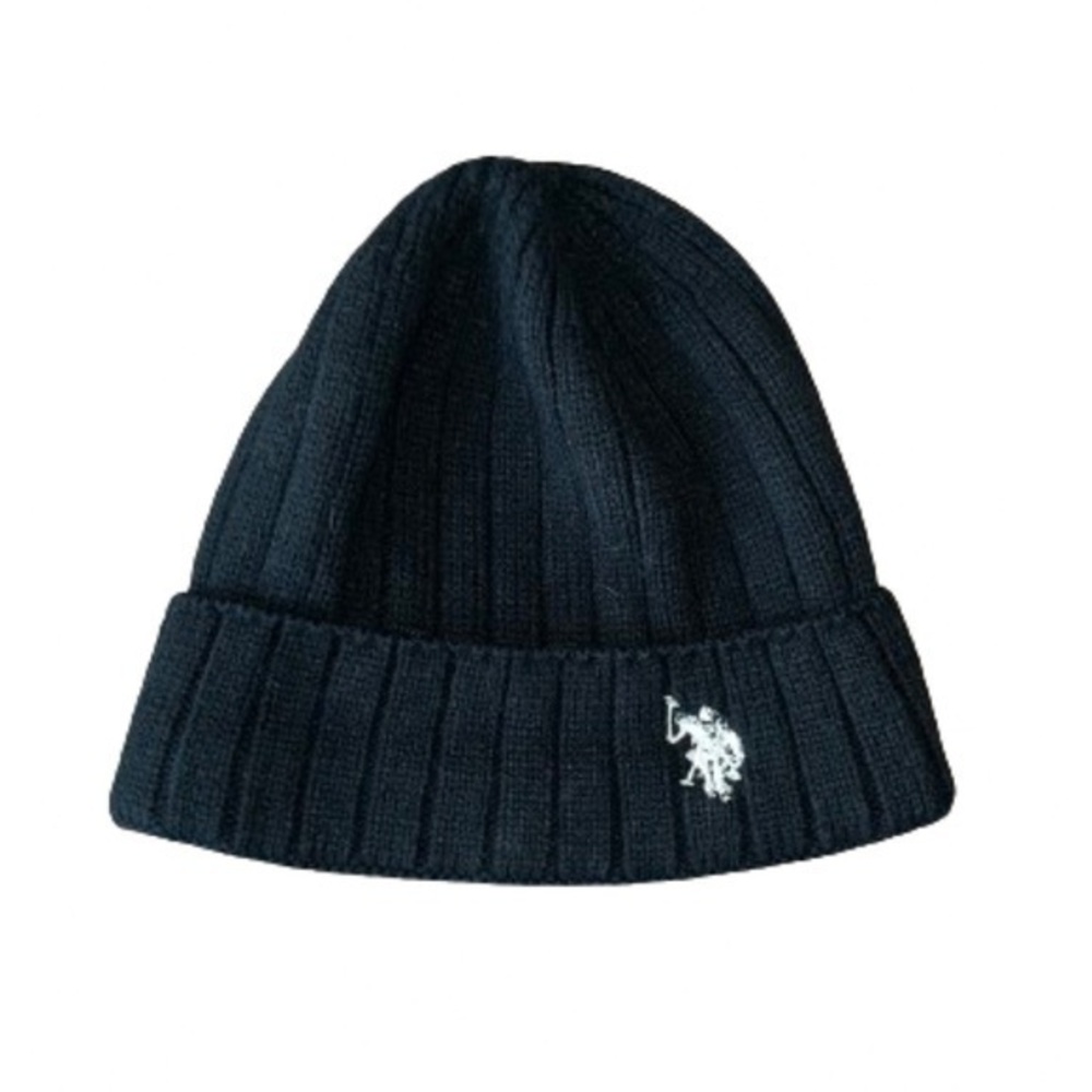 U.S. Polo Assn. black knit hat